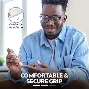 One Step Lancing Device Five Comfort Settings, Suitable for Diabetics, Fits Most Universal Lancets