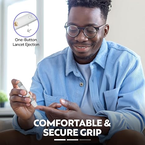 One Step Lancing Device Five Comfort Settings, Suitable for Diabetics, Fits Most Universal Lancets