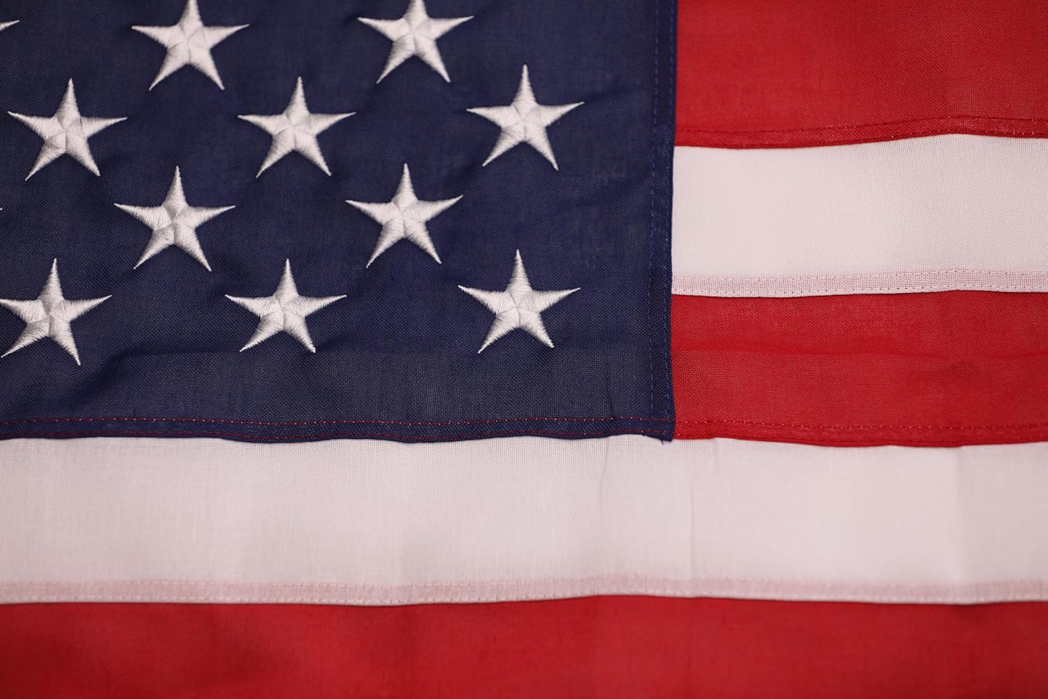 Spun Polyester American Flags for Outside 3x5 Ft; American Flags 3x5 Outdoor Heavy Duty. Durable US flags with Premium Embroidered Stars, Sewn Stripes, Brass Grommets, and Vibrant Colors. - Image 3