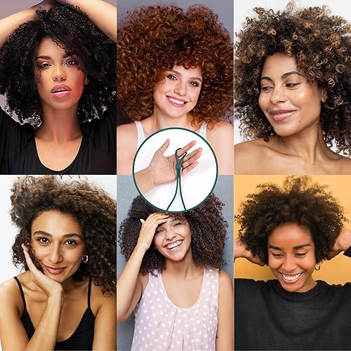 Miniatura 5 de 6 lazos ajustables para el cabello, diademas de satén natural para cabello corto, rizado, moño largo y cabello natural, accesorios ideales para el