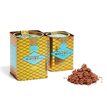 MarieBelle Milk/Hazelnut Hot Chocolate 10 oz Tin - Easy to Prepare Full-Flavored Traditional Creme de Chocolat European Style Hot Chocolate Beverage Mix