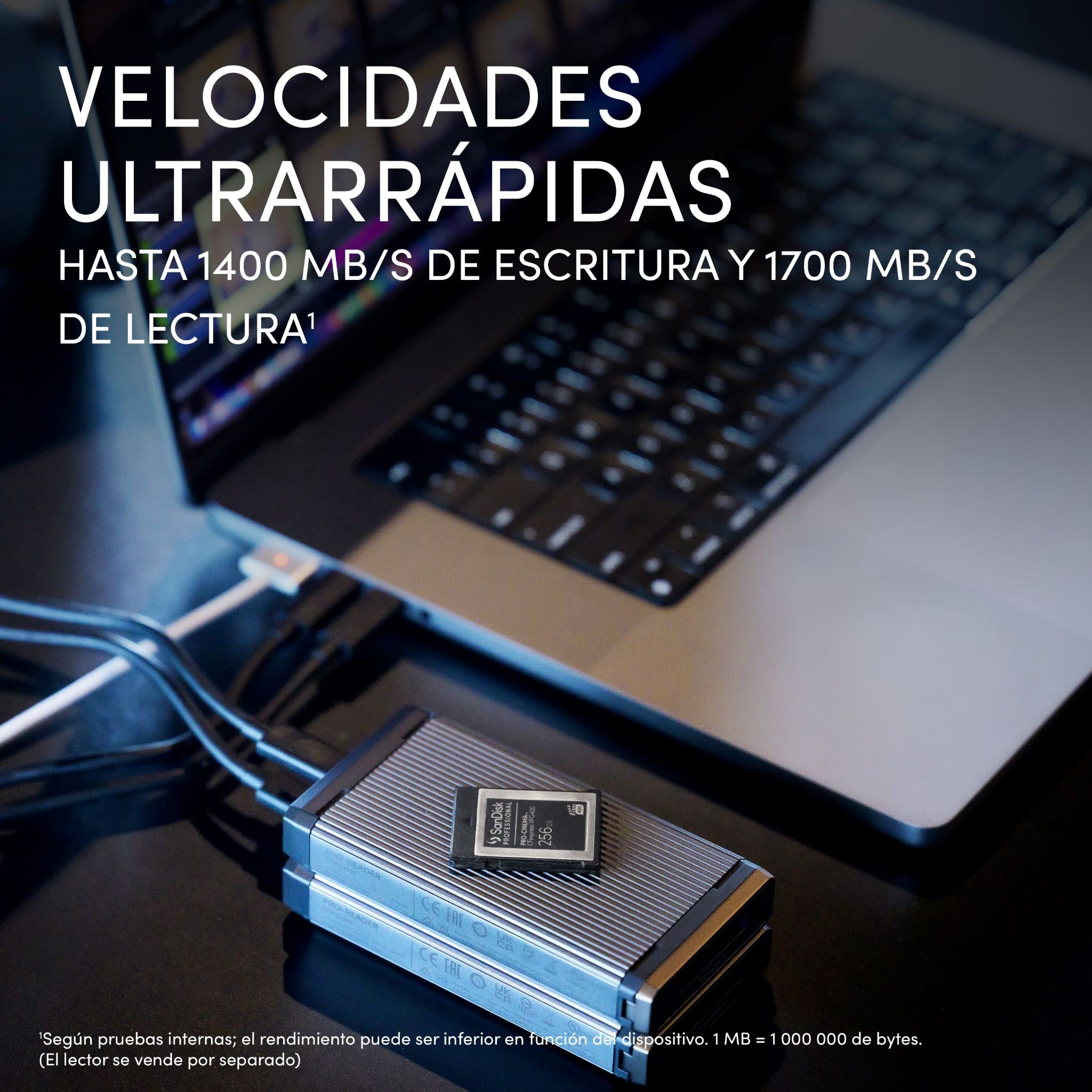 SanDisk Professional PRO‐CINEMA CFexpress VPG400 tipo B Tarjeta hasta 1700 MB/s