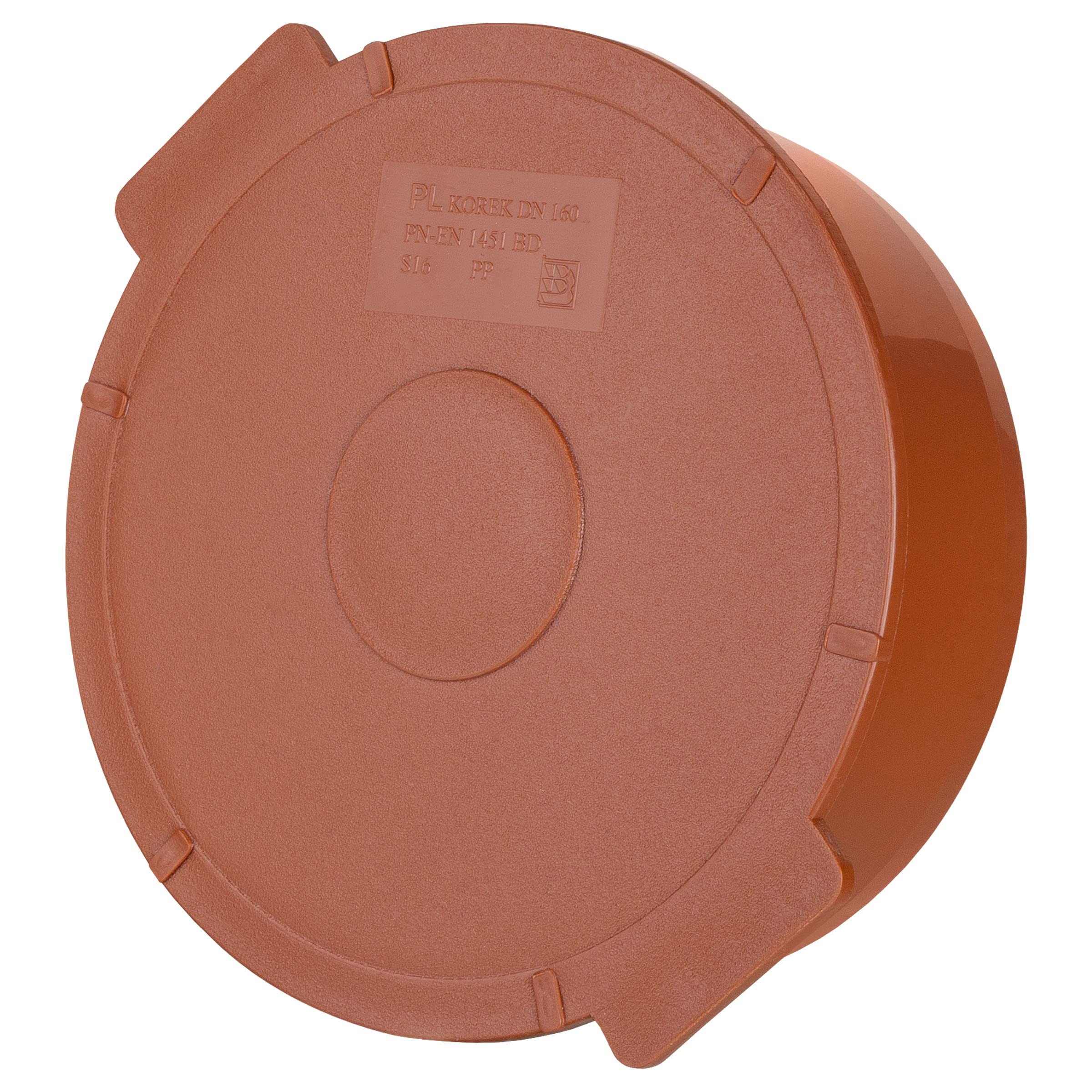 Socket Plug 160mm Underground Drainage Pipe Sewerage Pipe Cap Blank Stop End Orange