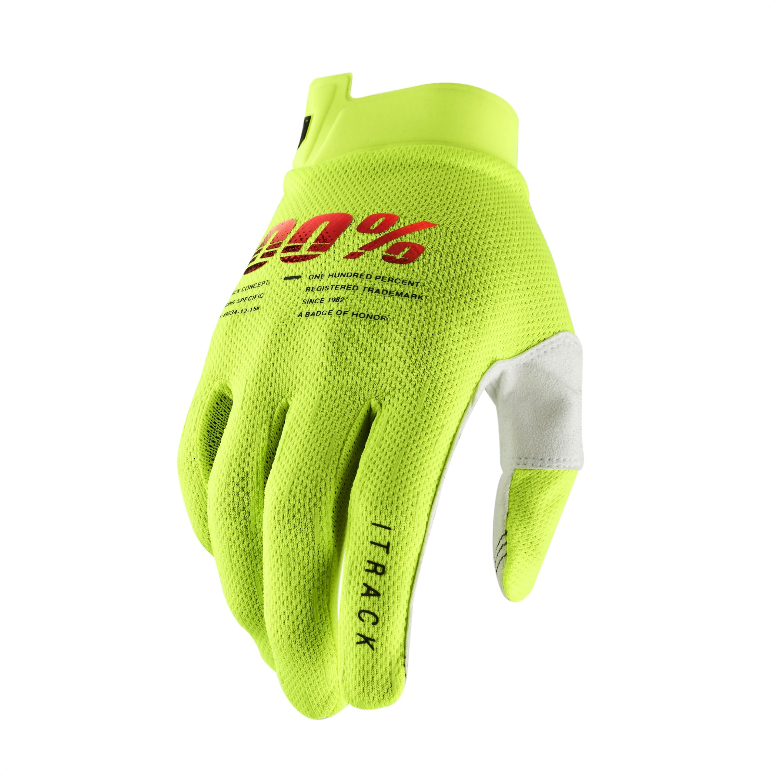 100% ITRACK Ultralight Motocross Gloves - Lightweight MX Dirt Bike & Powersport Racing Protective Gear