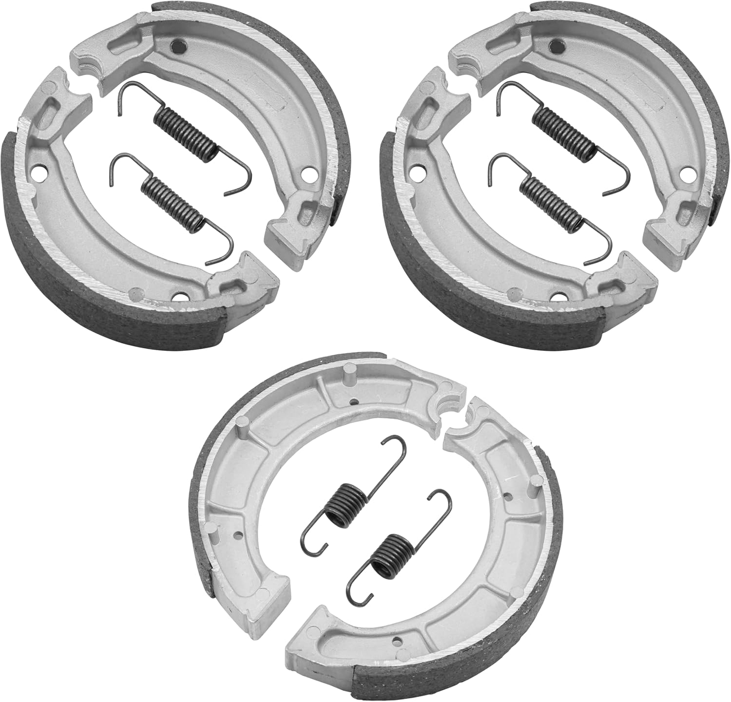 Caltric Front Rear Brake Shoe Compatible with Yamaha Timberwolf 250 Yfb250 1992 1993 1994