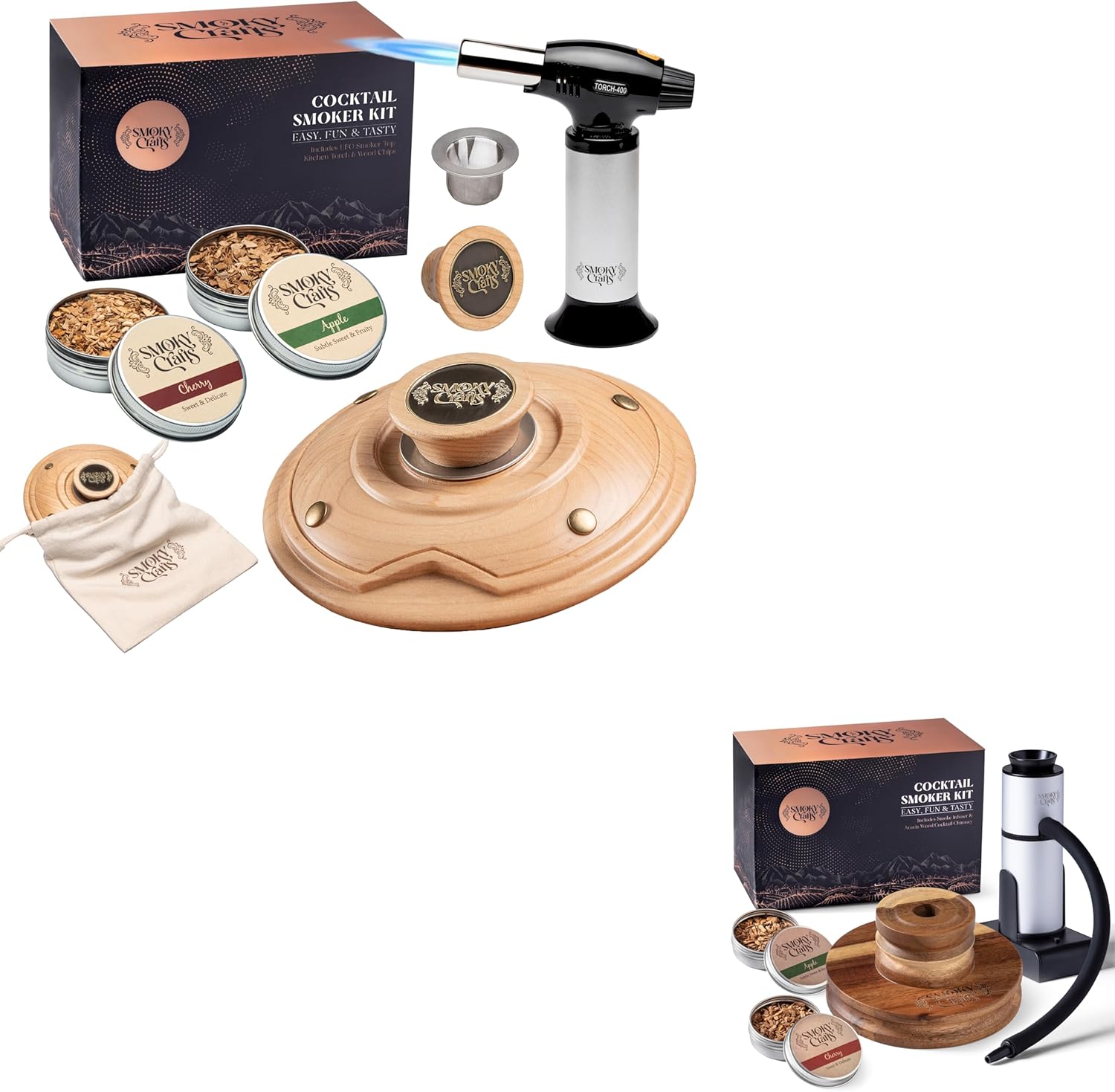 UFO Smoker Top Kit + Chimney Kit by Smoky Crafts