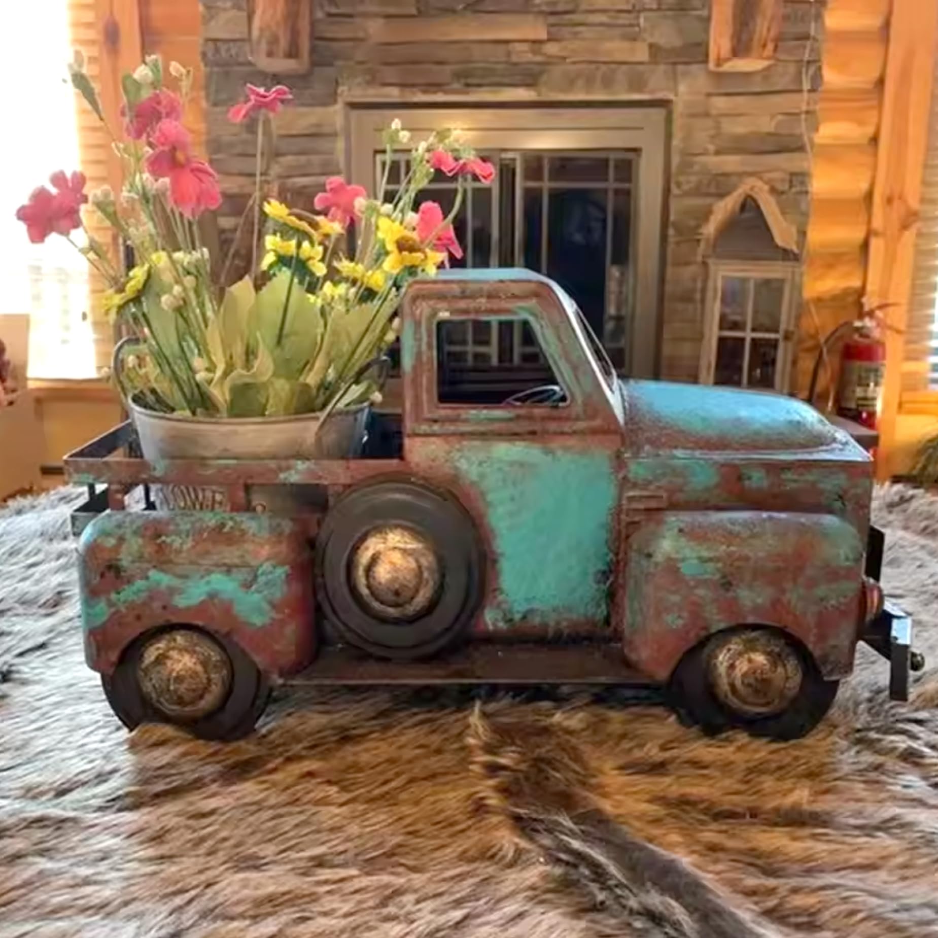 Creative Car Garden Flower Pots, Vintage Truck Shape Decorative