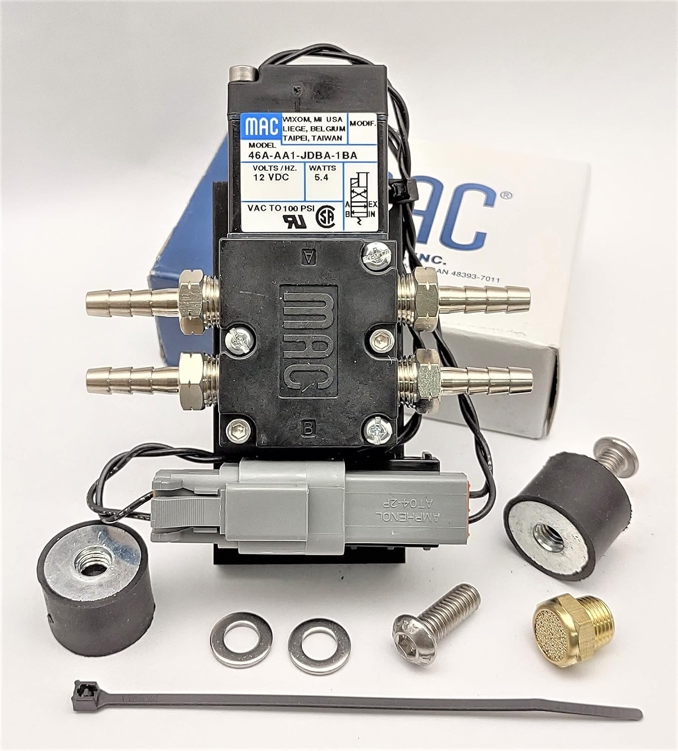 Circuit Se7en AMP/Deutsch Vibration Bracket GENUINE MAC 4 port solenoid Boost valve 46A-AA1-JDBA-1BA