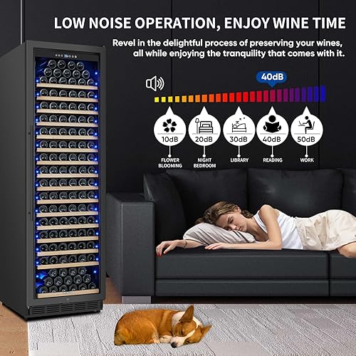 Miniatura 147 de Refrigerador de bebidas de 15 pulgadas, refrigerador de bebidas de 130 latas con puerta de vidrio y cerradura, compresor mejorado, bajo ruido