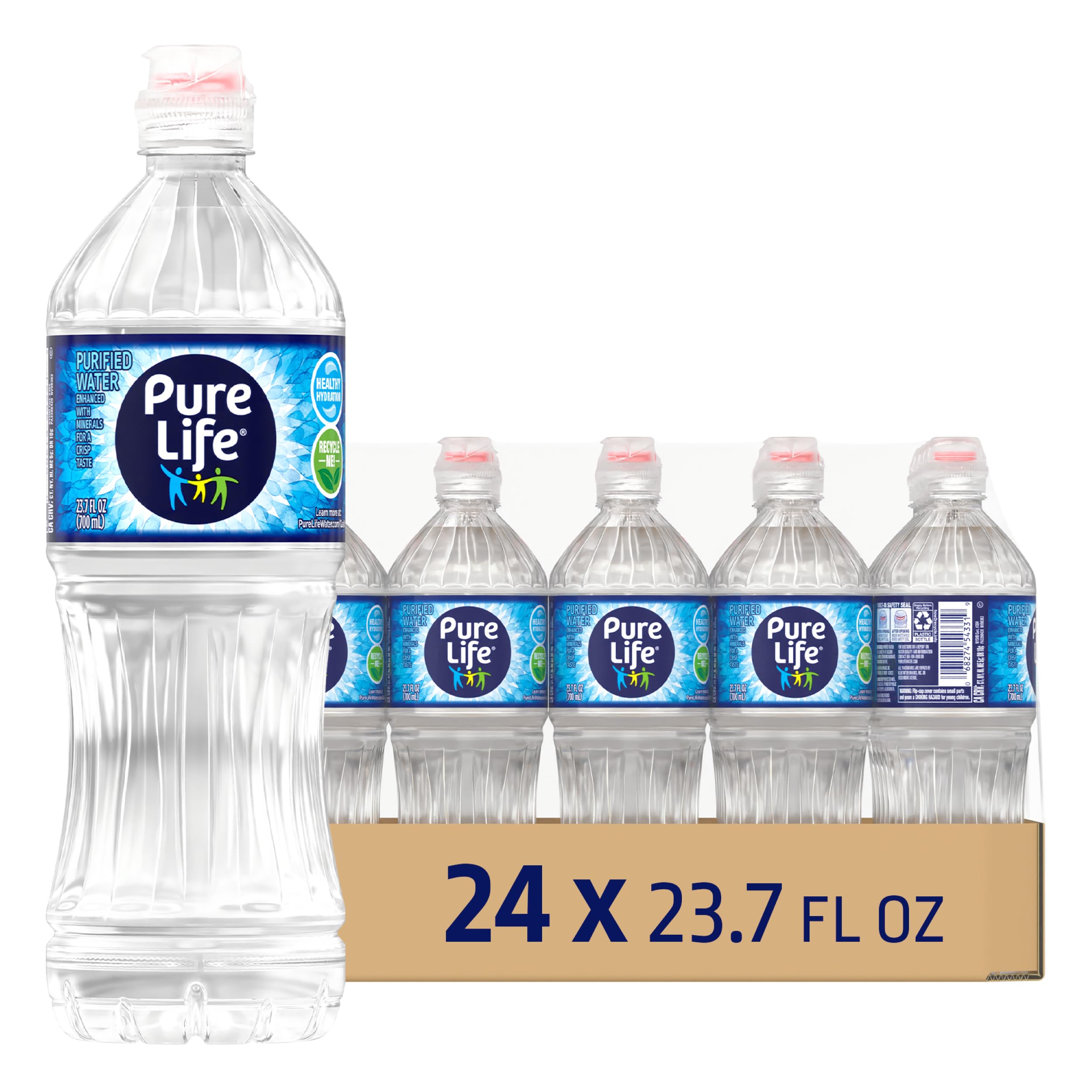 Amazon.com: Pure Life Purified Water Bottles, 24 Pack - Still