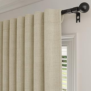 100% Blackout Curtains 84 Inch Length 2 Panels Set for Living Room, Back...