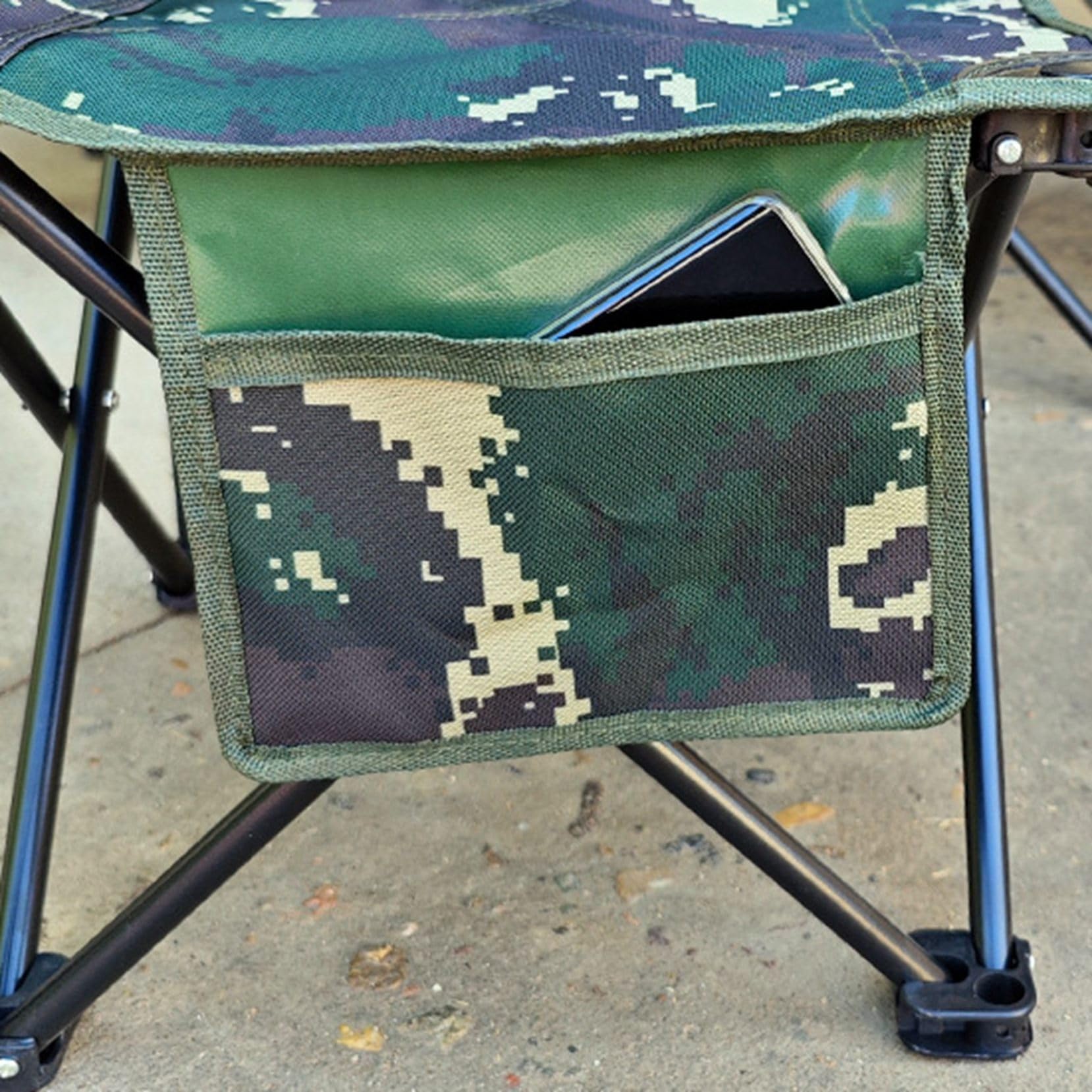 迷彩柄 アウトドアチェア 収納バッグ付き