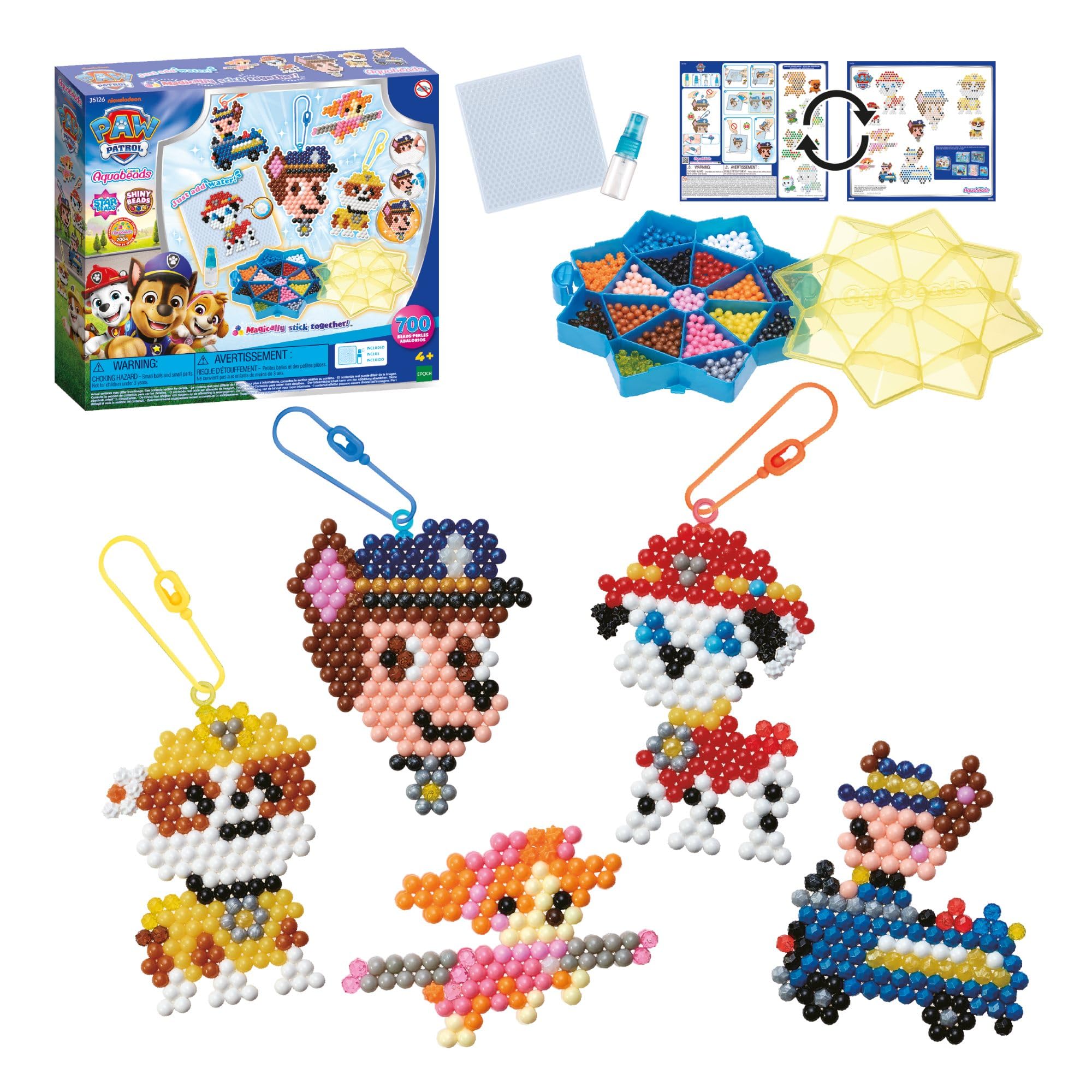 Aquabeads - Paw Patrol Starter Craft Kit - Arts & Crafts Bead Activity Toy 35126, Multicolour, 27 x 5 x 24 cm - Image 3