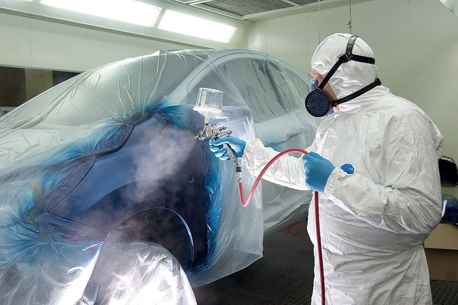 DuPont Tyvek 500 Xpert, 25 Ropas de protección con capucha, Blanco, Talla XXL