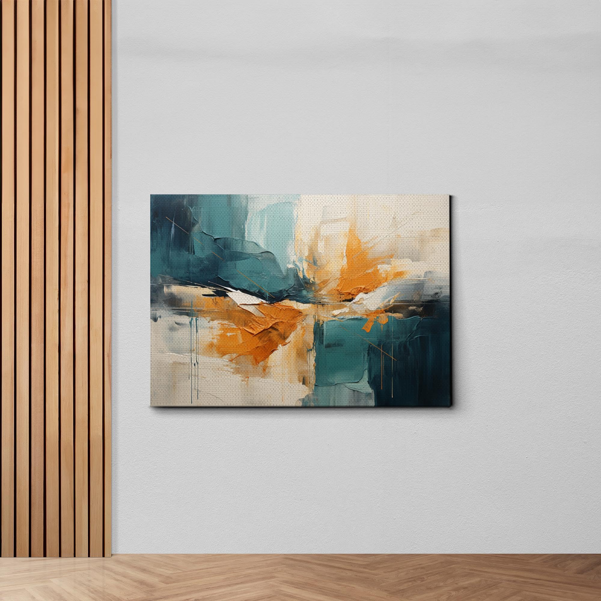 Amazon.com: Elegant Abstract Harmony, Navy Blue Rust Terracotta