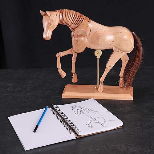 Miniatura 9 de U.S. Art Supply Maniquí articulado de madera de 8 "caballo artista dibujo maniquí