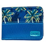 Rover Bifold Wallet - Mens Wallet Slim & Front Pocket RFID Blocking Wallet with Canvas Ripstop Fabric - Palm Tree