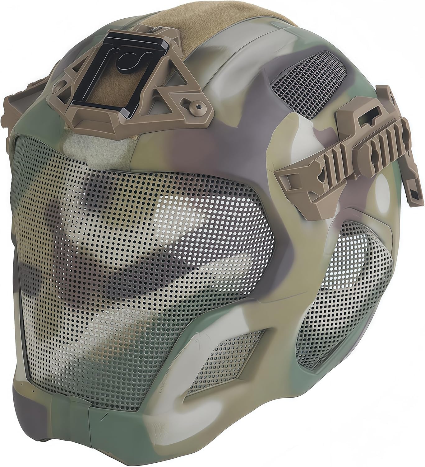 Casque Tactique de Protection intégrale, Chasse, Airsoft, Paintball, CS, Masque de sécurité, EVA, léger, Punk, Cosplay