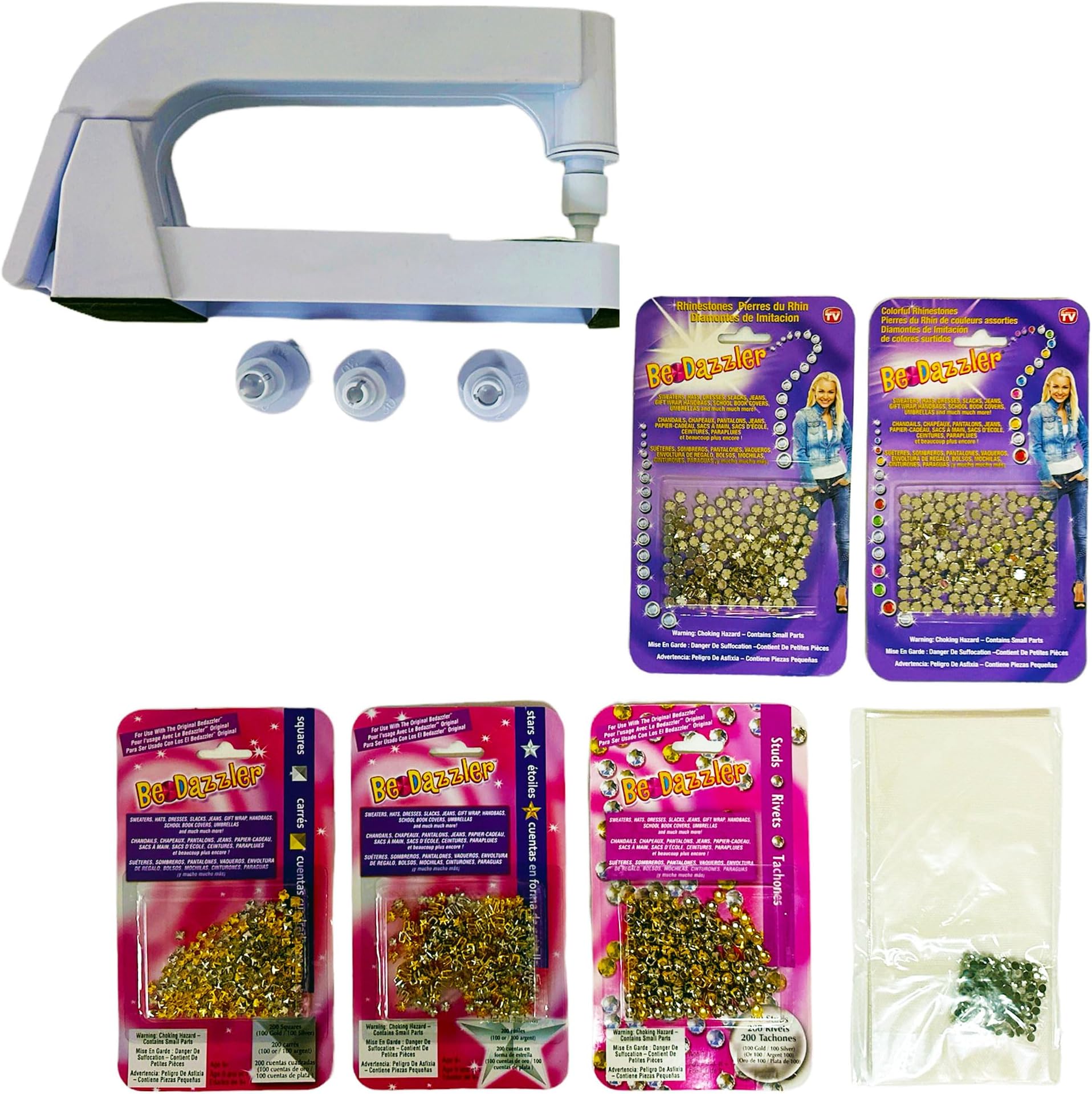 Bedazzler Deluxe MEGA Set- The Original Bedazzler Rhinestone and Stud Setting Machine Complete Kit