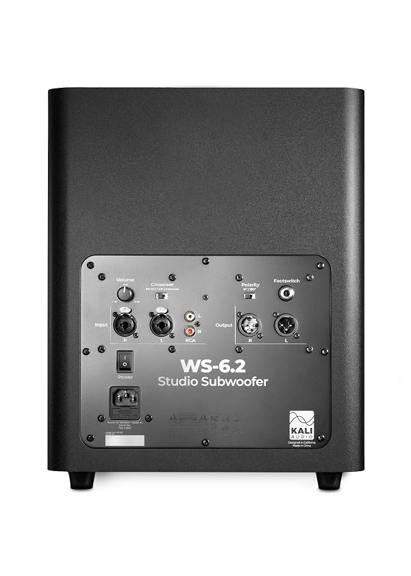 KALI AUDIO WS-6.2 Dual 6 Inch Studio Subwoofer - 600W Small Powered Subwoofer for Music Production - 27Hz Deep Bass, Compact & Space-Saving, Vibration-Canceling Dual Drivers, XLR/TRS/RCA Connectivity by KALI AUDIO - Image 3