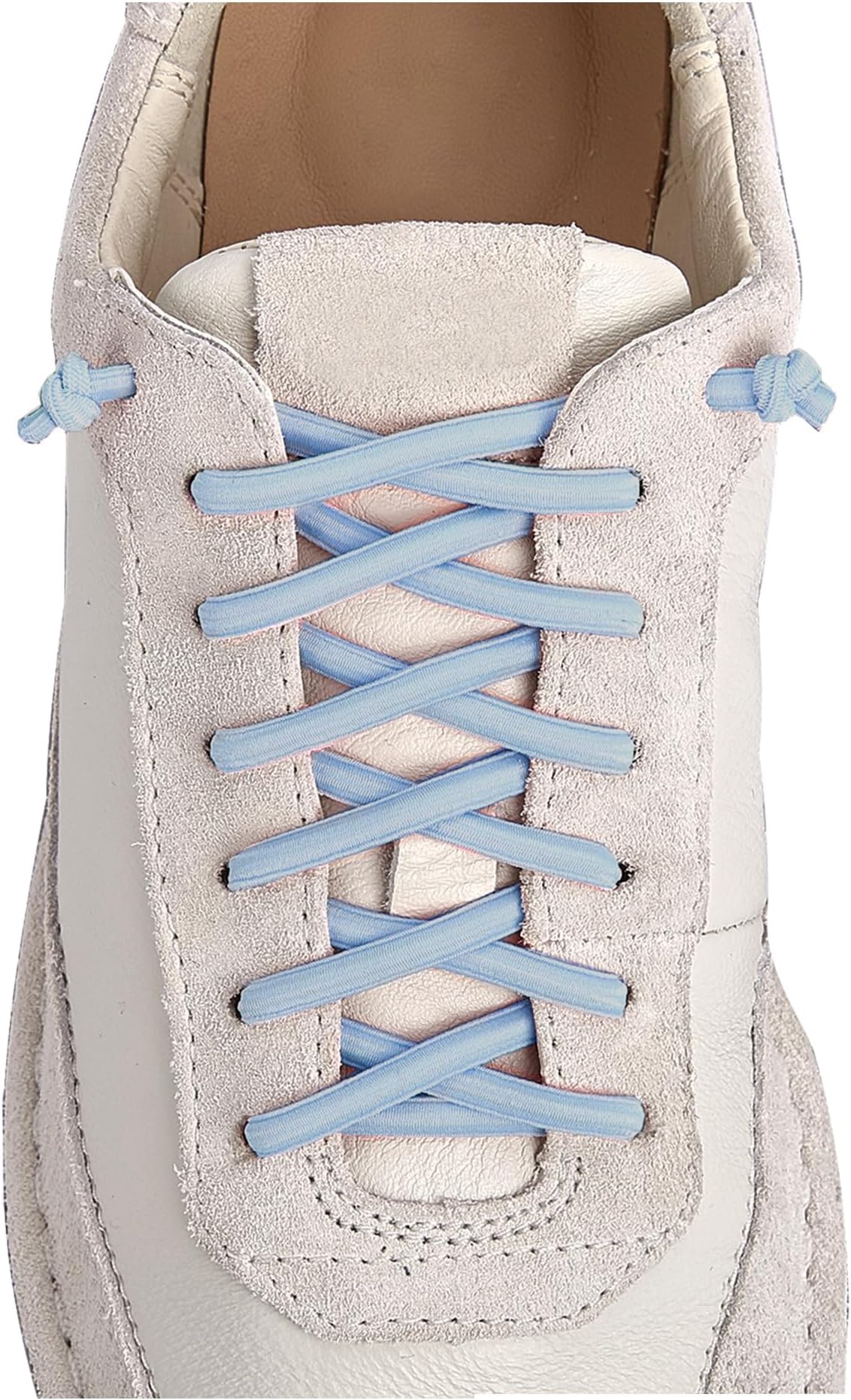 VEILLEONG2 Pair Elastic No Tie Shoe Laces Tieless Shoelaces for Sneakers Shoes, One Size Fits All for Kids and Adults