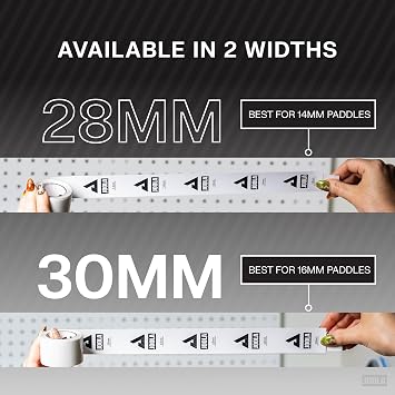 JOOLA Clear Edge Guard Tape - Protects Pickleball Paddle Edge Guard & Covers Lead Tape - Fits All Brands and Most Paddle Sizes - Choose Either 28mm or 30mm Thickness