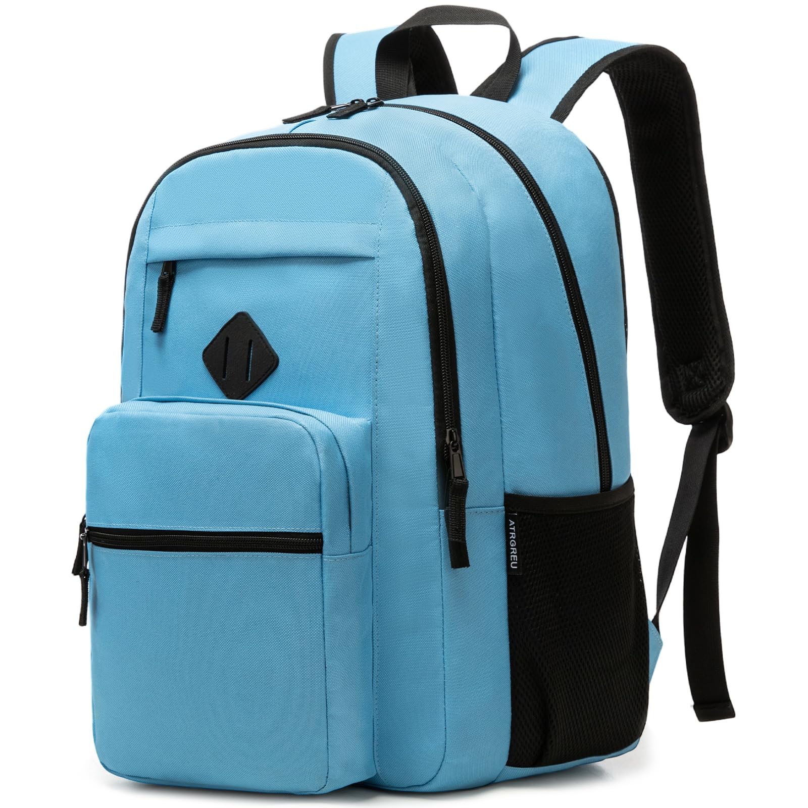 Backpack for Men and Women, School Backpack for Boys Girls, Lightweight Casual High School Bookbag, Daily-use Travel Laptop Backpack Fits 15.6 Inch Notebook