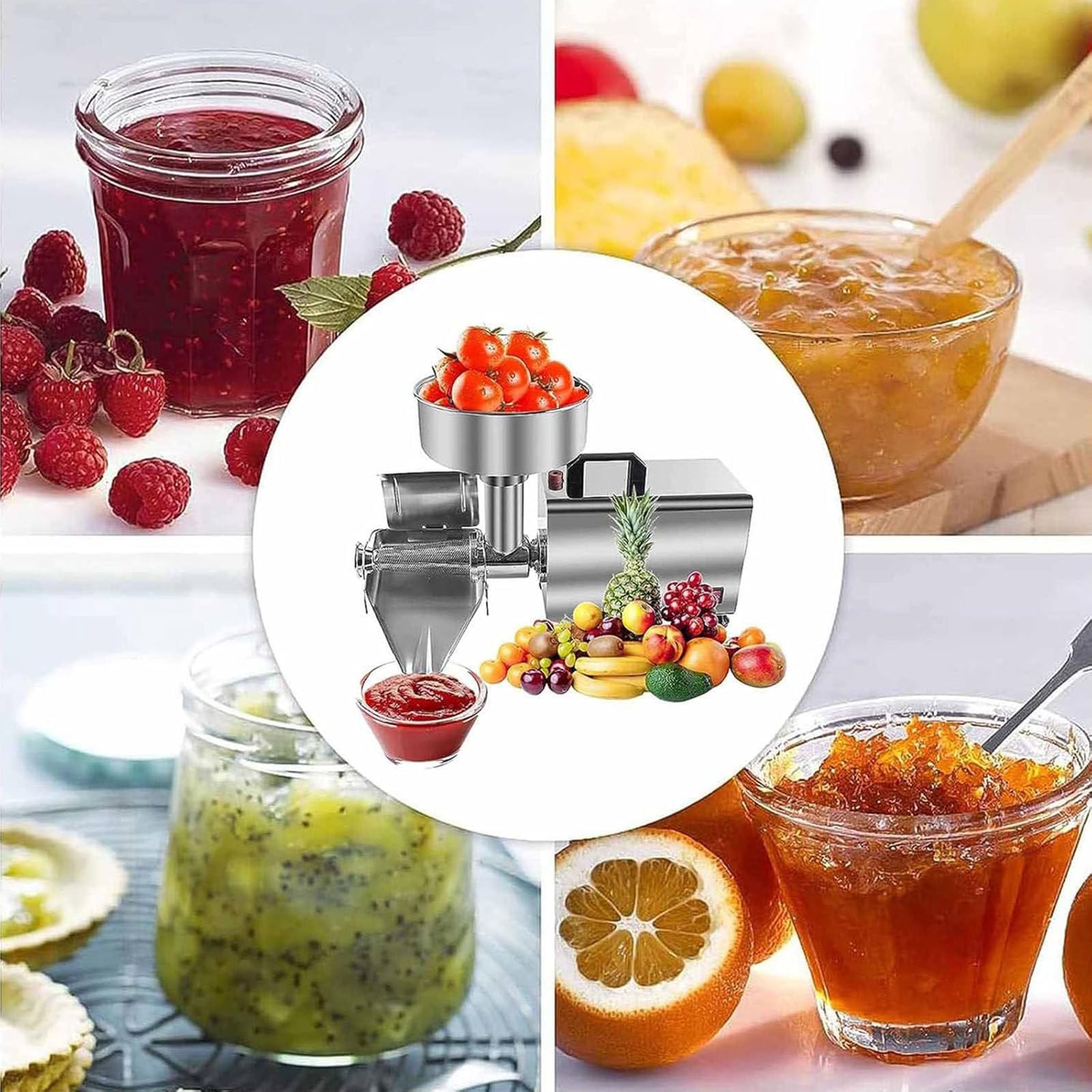 Passapomodoro elettrico commerciale,Macchina per marmellata,spremiagrumi elettrico per marmellata, per inscatolare passate di pomodoro, salse