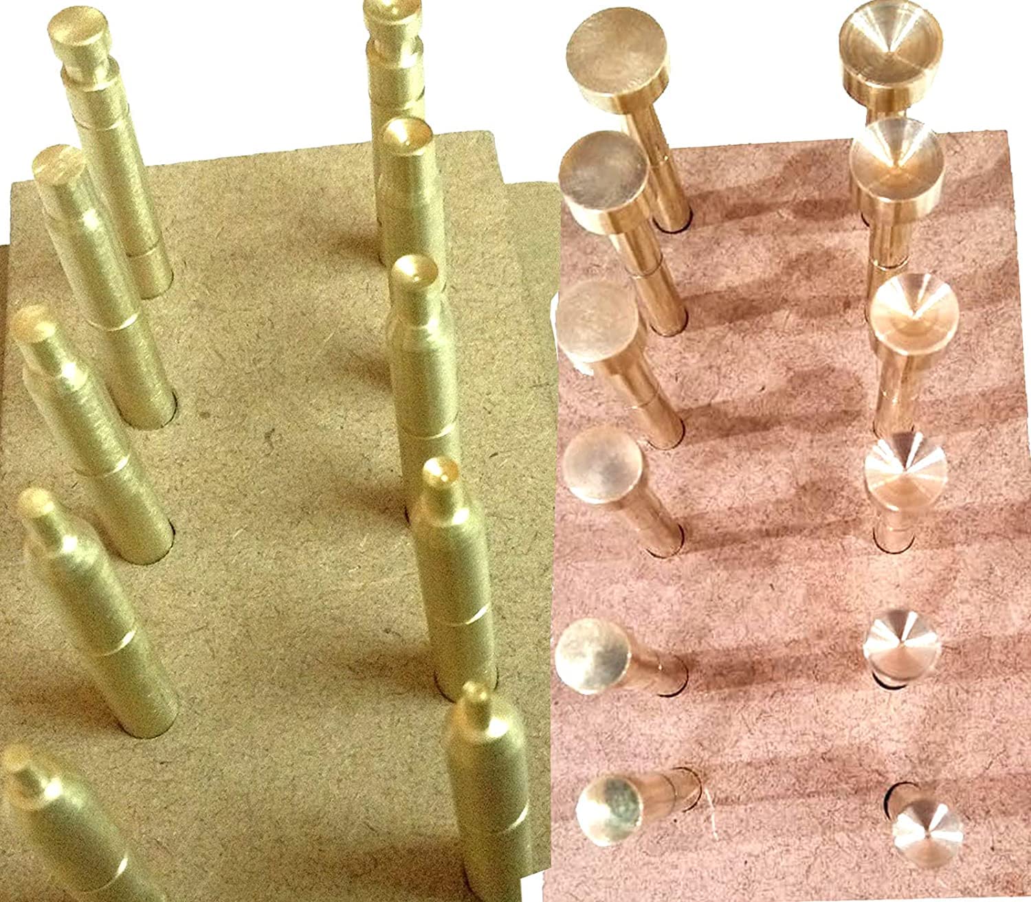 Generic 22 pieces 6 mm Brass Dop Stick Gem Faceting (2,3,4,5, 6, 7, 8,9,10,11 and 12 mm)