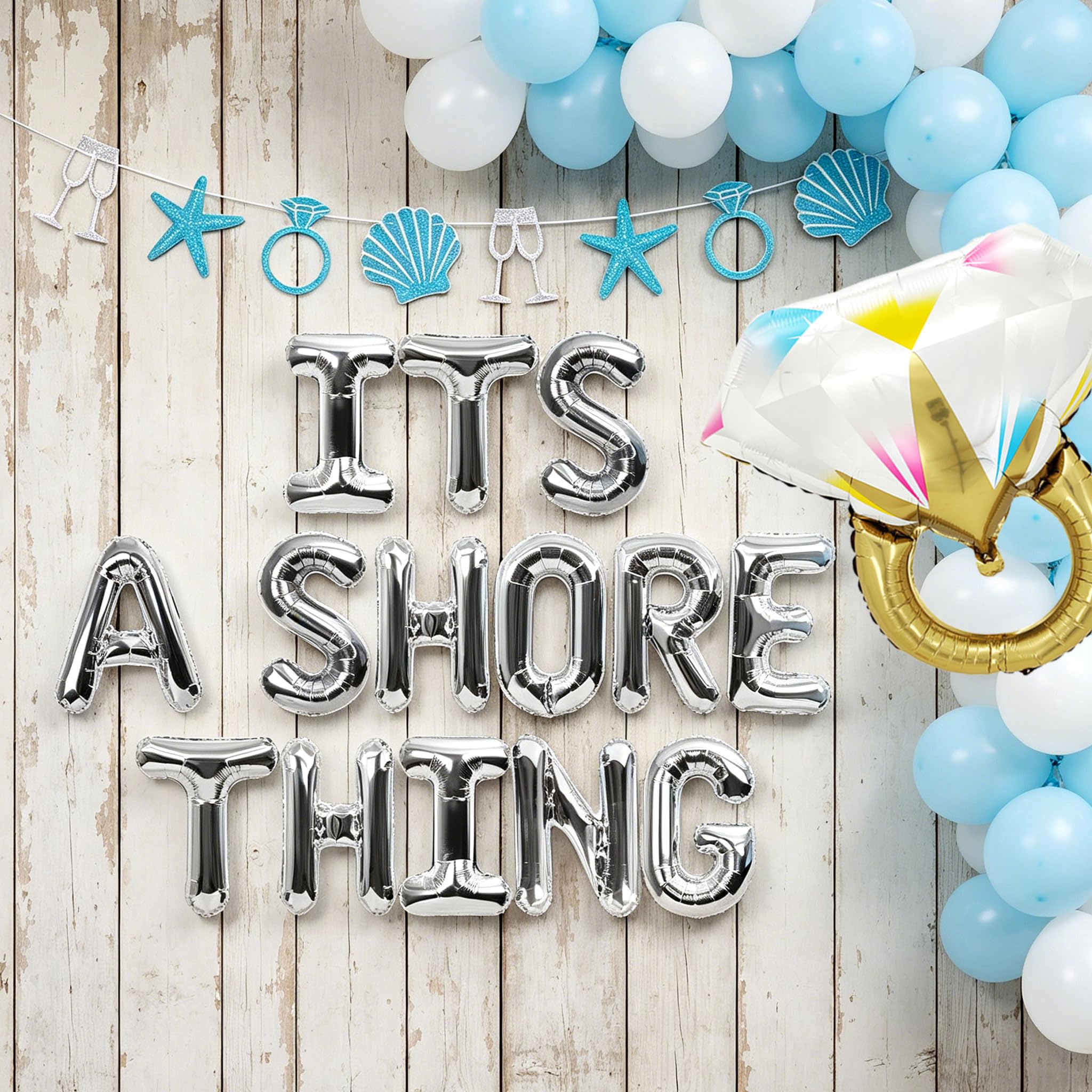 Bannière de ballons It's a Shore Thing solution décorative rapide pour EVJF réussi - 8