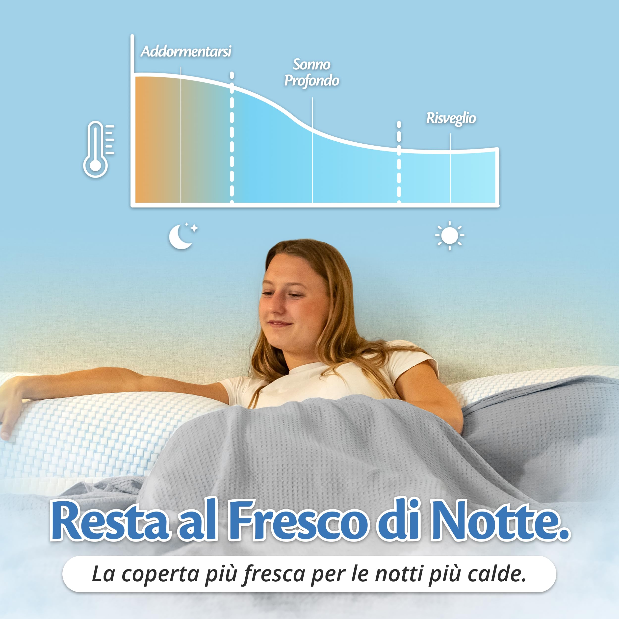 Coperta Rinfrescante Estiva, Coperta Refrigerante Letto in Tessuto Tencel Traspirante, Coperta Raffreddante Fresca per Dormire Bene, 135x200cm - Grigio Nebbia