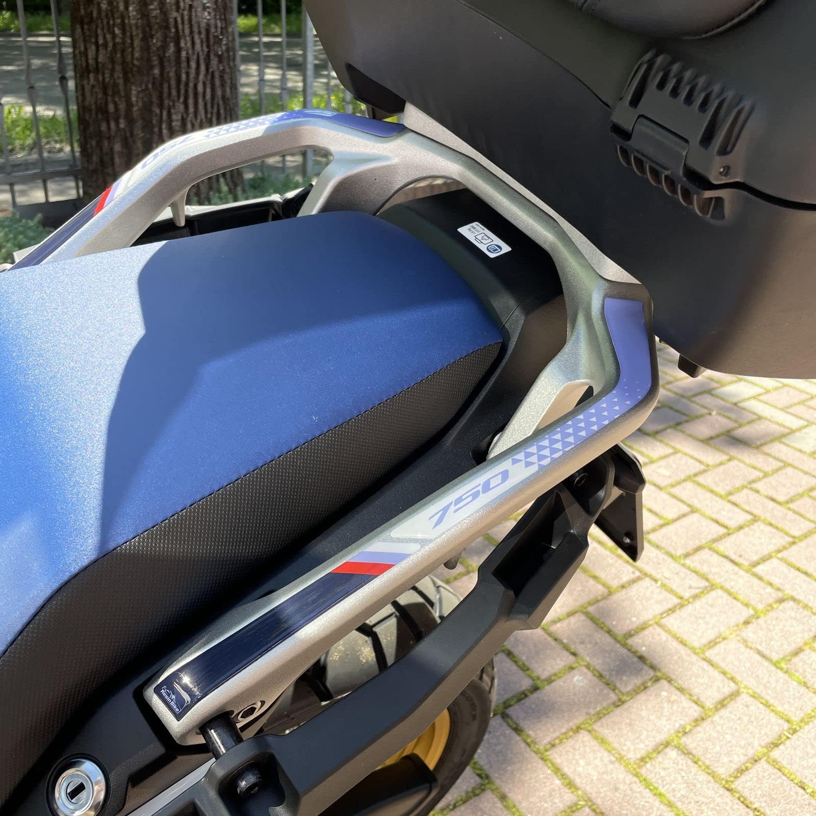 Autocollant Moto 3D compatibles avec Honda Transalp XL750 2023 Seuils de Porte