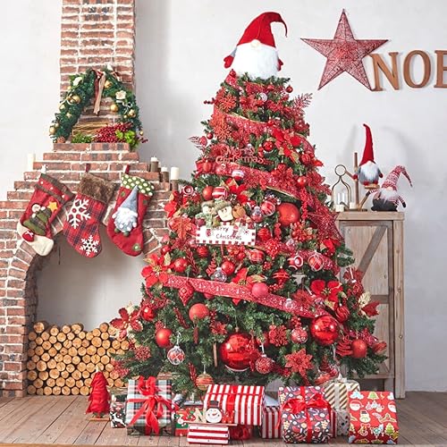 Miniatura 256 de XmasExp Juego de 24 mini esferas de Navidad inastillables para bolas de árbol de Navidad de 1.181 in/1.18 pulgadas (oro rosa)