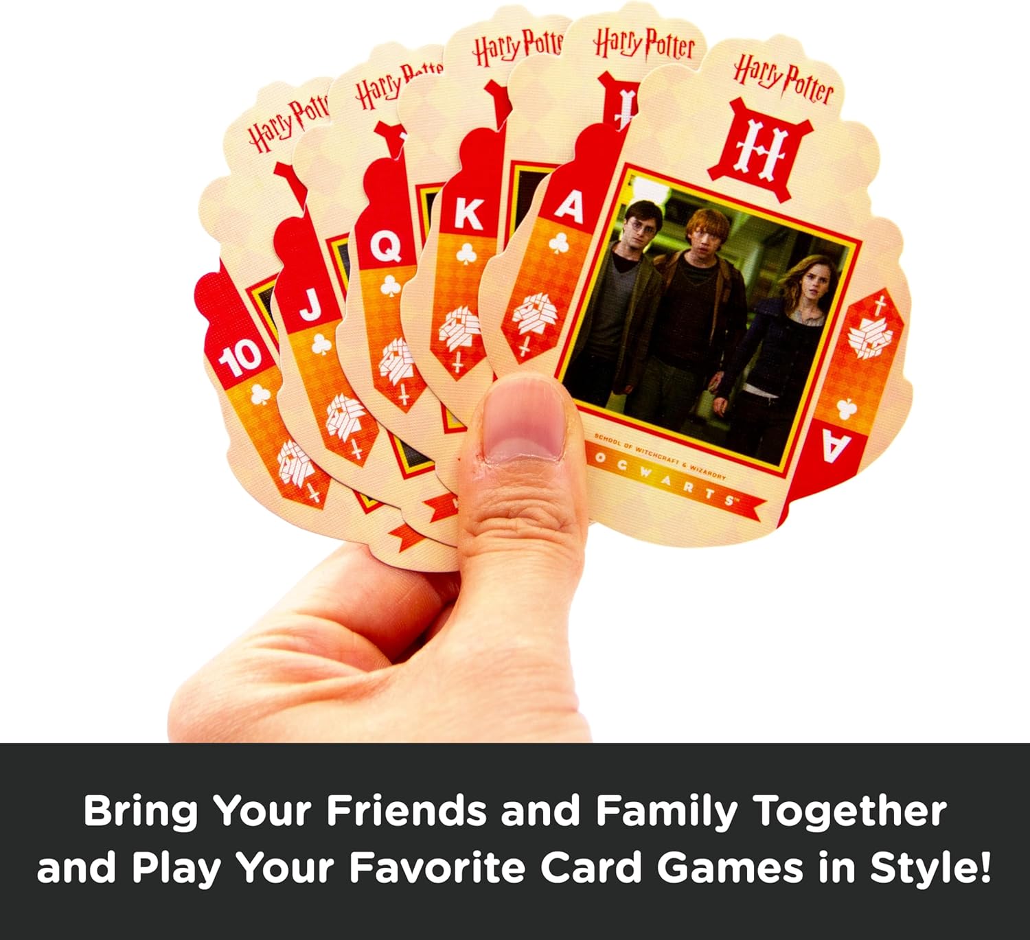 AQUARIUS Harry Potter Shaped Playing Cards - Harry Potter Shaped Deck of Cards for Your Favorite Card Games - Officially Licensed Harry Potter Merchandise & Collectibles
