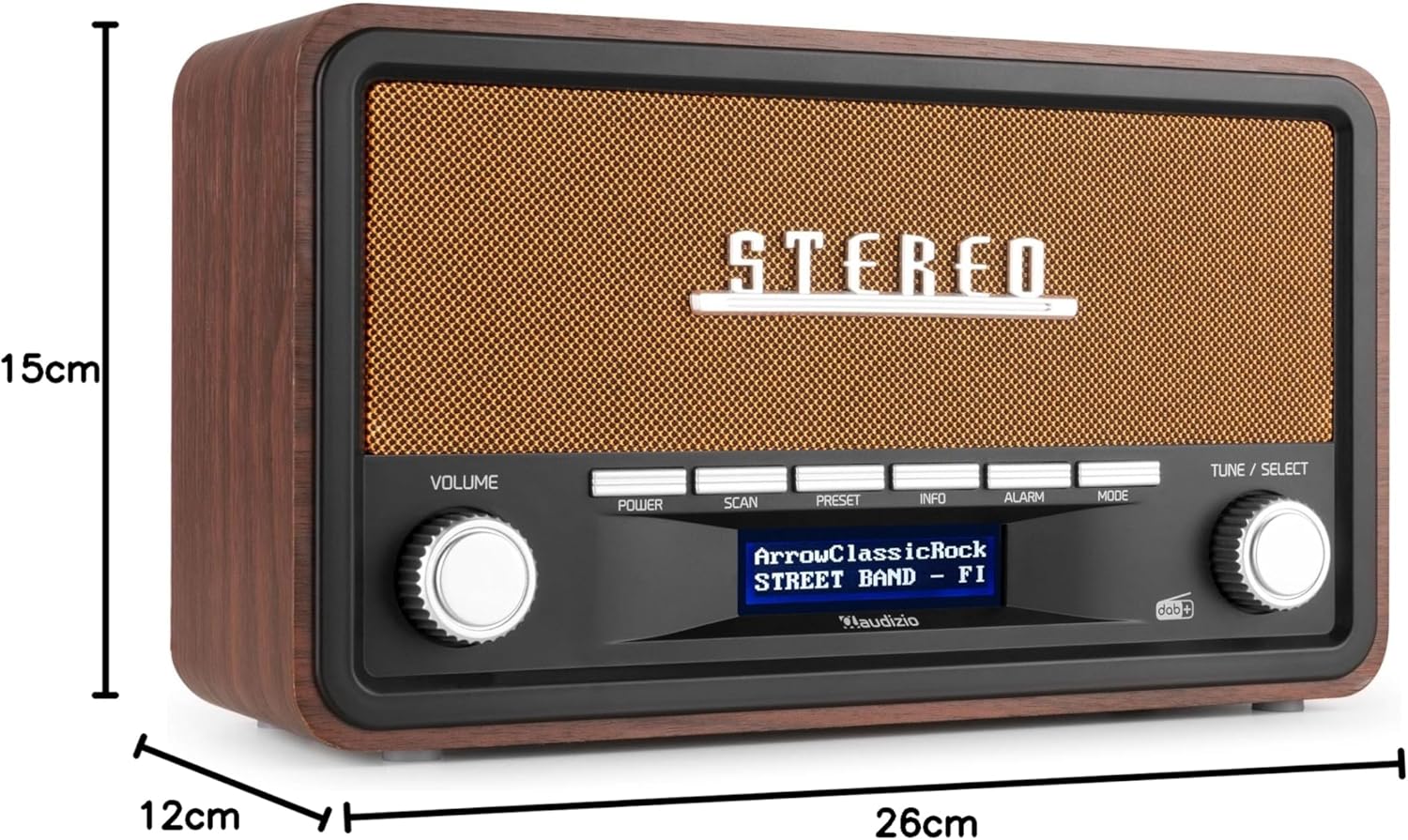 Audizio FOGGIA radio with dimensions