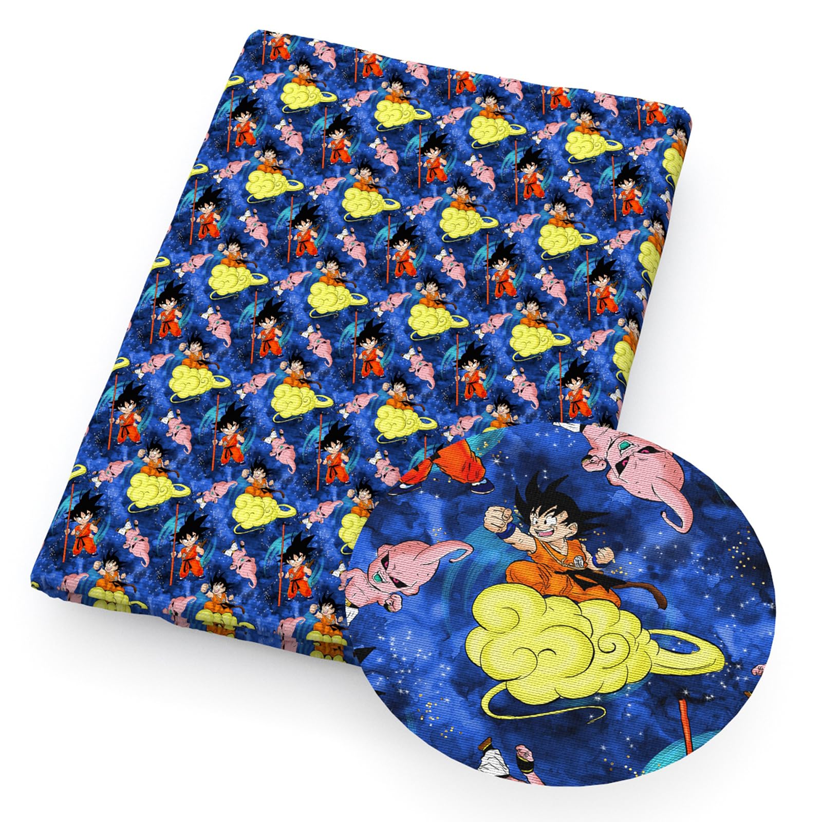 悟空 生地 布 布地 切売カット diy生地 手芸 手作り 幼稚園テーブルクロス パッチワーク布 ブロード 格闘 DIY 素材 ハンドメイド アニメグッズ 服飾 裁縫 弁当箱 家庭用 小物作り 通気 大人 子供 贈り物 プレゼント 約50cm*140cm