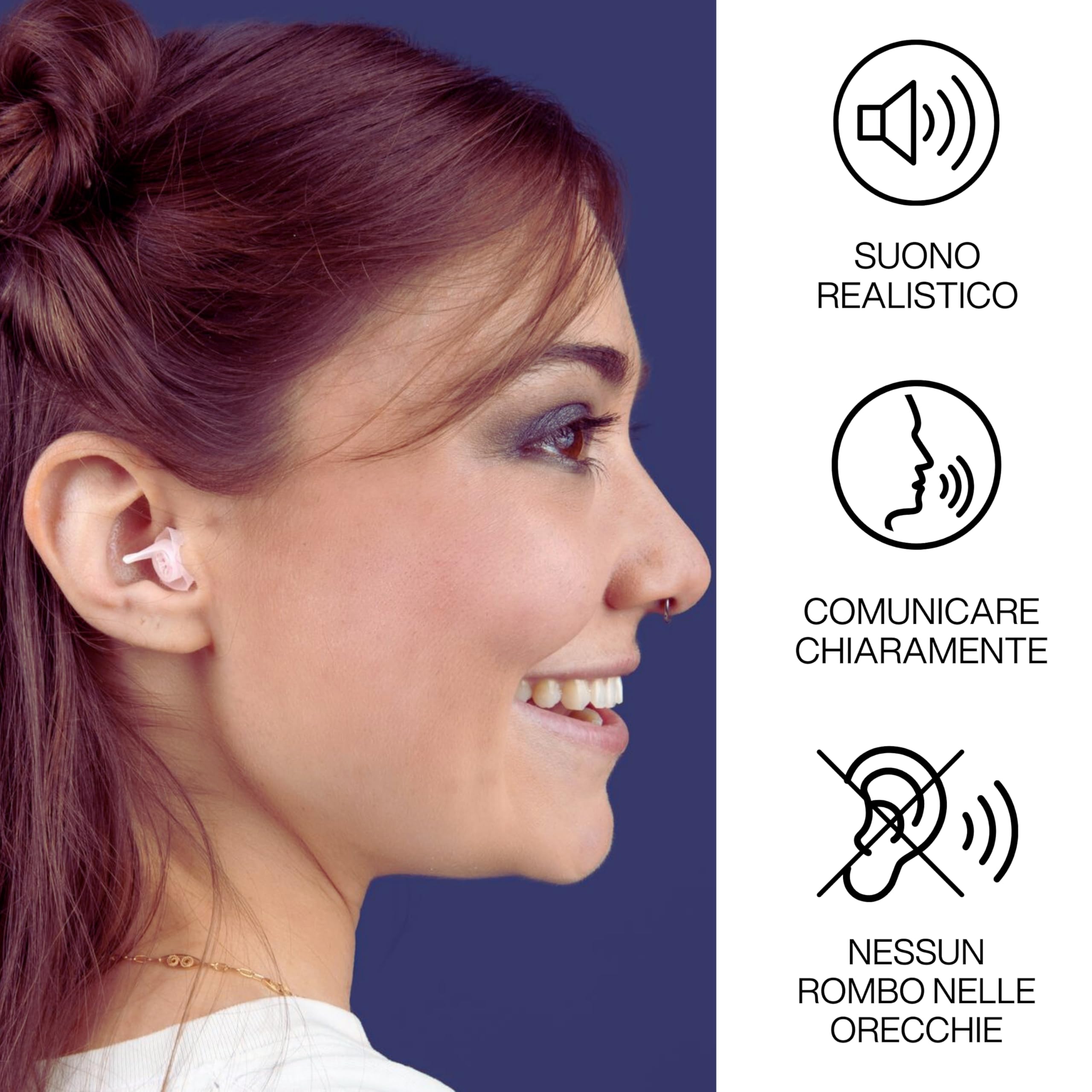 EarPeace PRO Tappi Orecchie Antirumore Musicisti Alta Fedeltà 20 dB