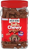 Milk-Bone Soft & Chewy Dog Treats Beef & Filet Mignon Recipe with Chuck Roast 25oz - Vitamin Fortified Snacks