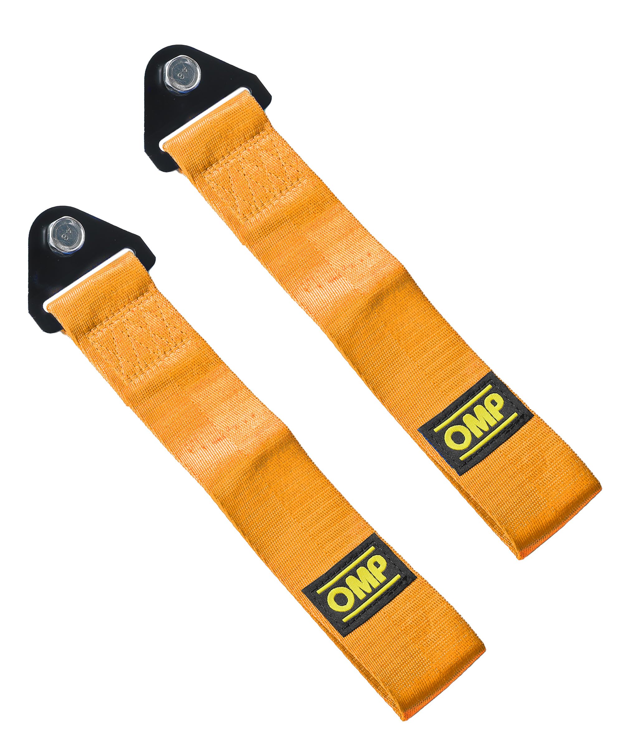 Xibao 2PCS Auto Stoßfänger Abschleppschlaufe,Auto Tuning,Abschleppschlaufe Tuning,Universal Hochfestes Abschleppseil für Lenker,Gabeln,Schwingen,Geeignet für alle Autos Verwendet Werden (Orange)