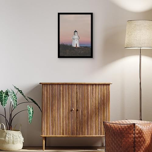 Vista 985 de Americanflat - Marco para póster de 71 x 74 cm con plexiglás pulido, portarretratos negro de madera industrializada, Epic Collection, marco ancho