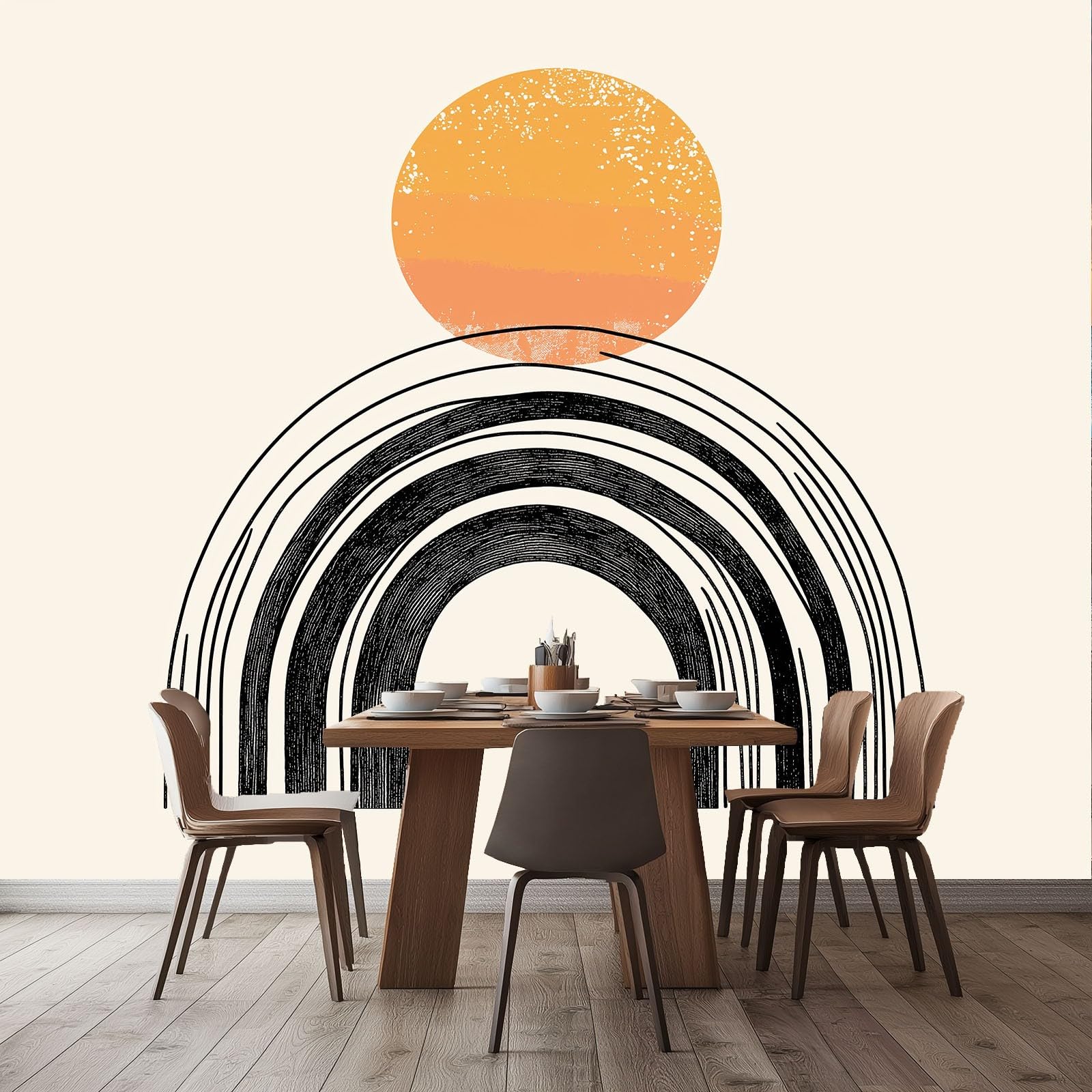 Fototapety Czeskie Zachód Słońca - Tapeta z włókniny, wodoodporna i oddychająca - Dekoracja ścienna do salonu, sypialni, biura - 400 x 280 cm, kolor