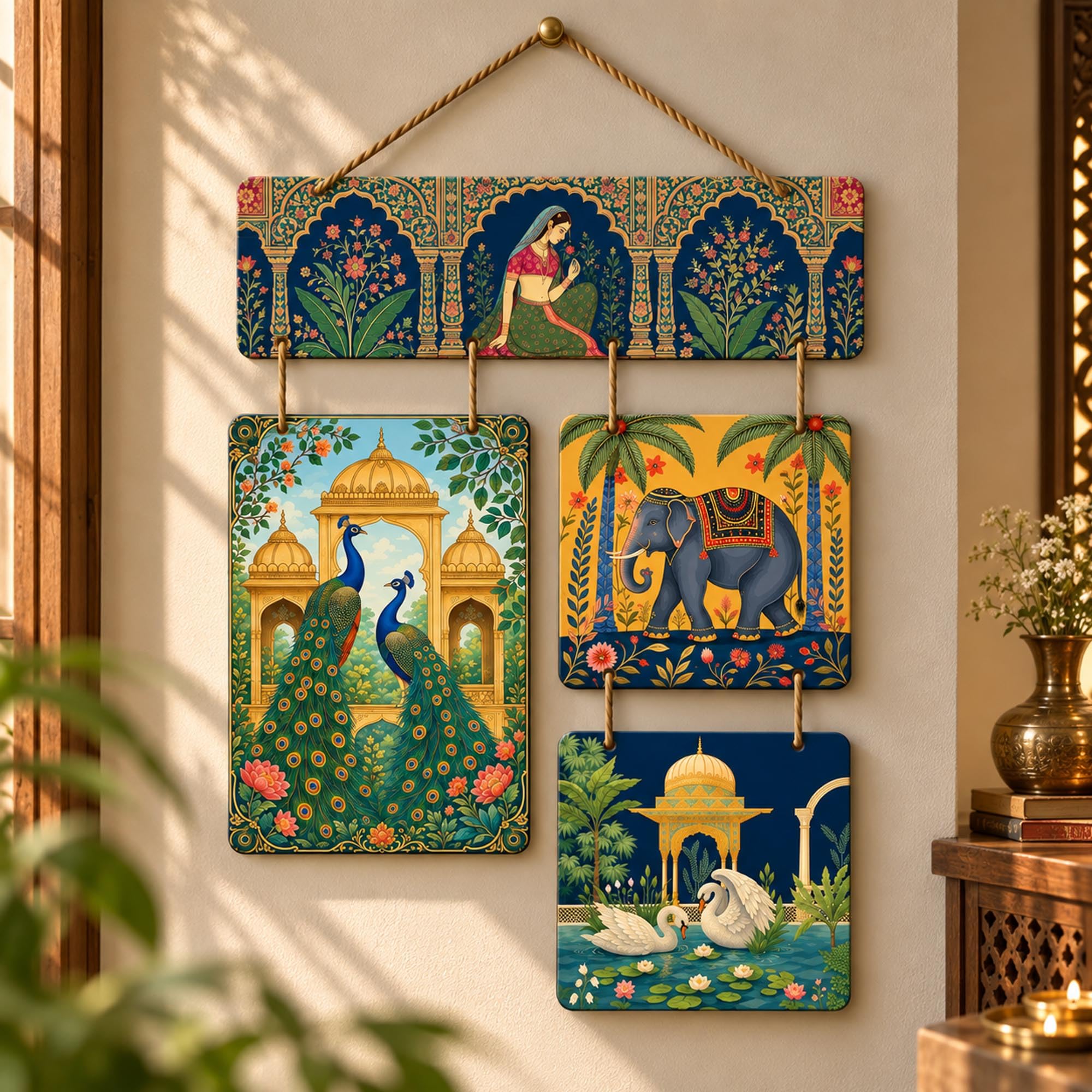 Indian Heritage Wall Hanging - Artvibes Decor -13