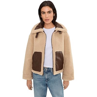 Levis Reversible Sherpa Faux Leather Shorty sesame