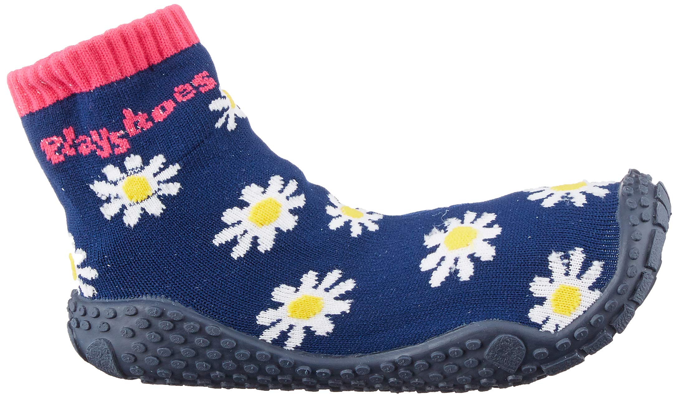 Playshoes Calcetines de Playa con protección UV Flor de Margarita, Zapatos de Agua Unisex niños, Azul Oscuro (Dark Blue), 28/29 EU