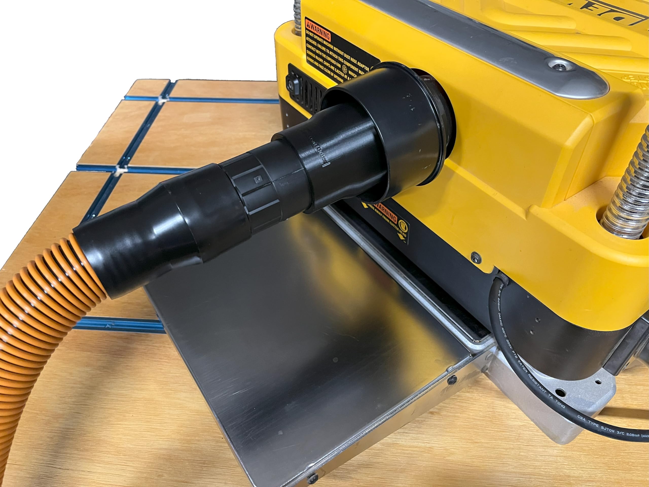 Hose Adapter for DeWalt DW735 & DW735X Planers - Made in USA (2-1/2" Hose)