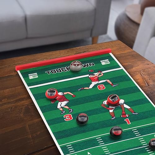 Miniatura 4 de ESPN Juego de fútbol para niños, juego de mesa con 8 mini rodillos de fútbol y tapete de juego, juguetes de interior para niños