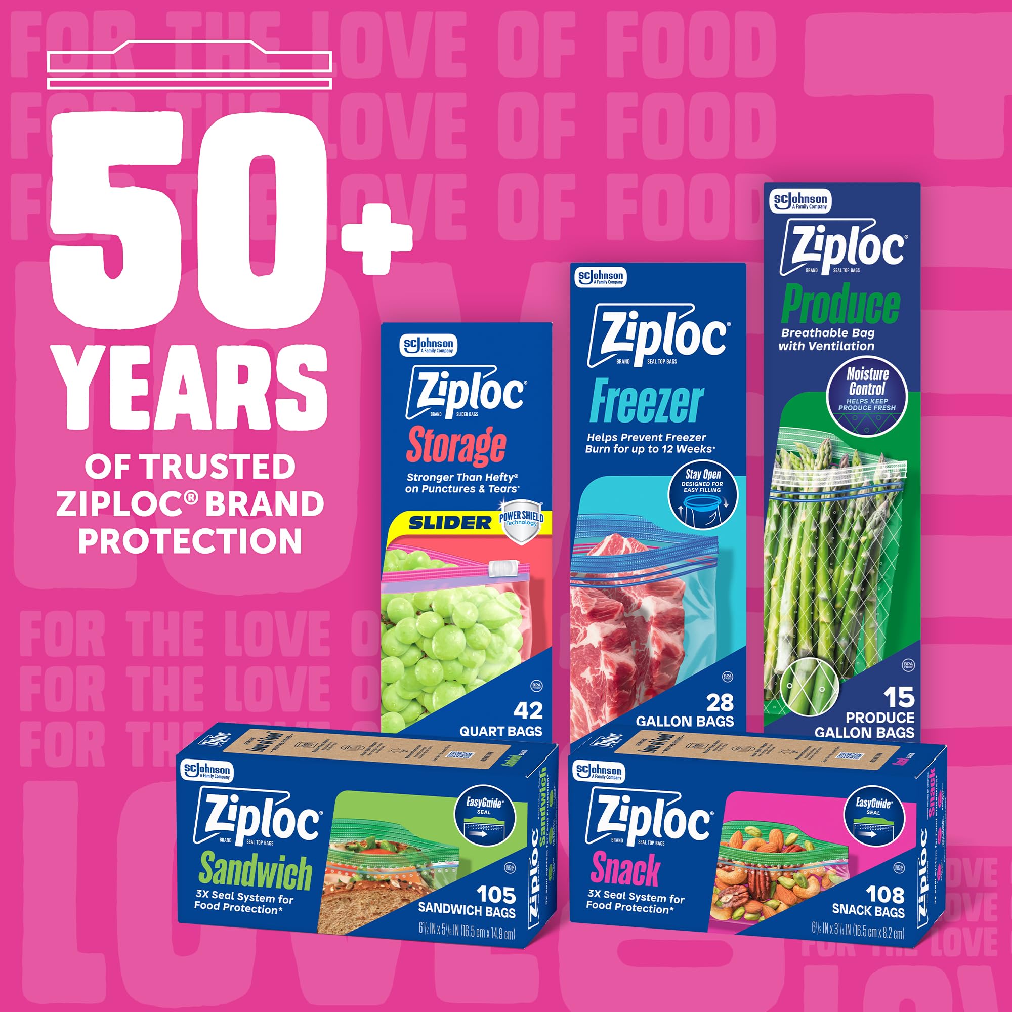 Ziploc Snack Bags, 280 Count by Ziploc