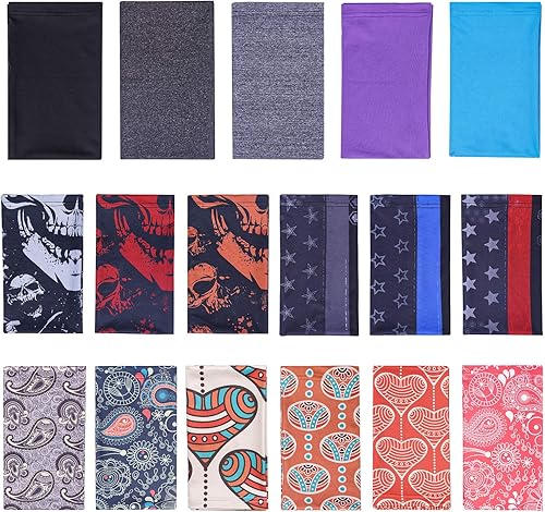 Miniatura 8 de TICONN Polaina para el cuello, bufanda, transpirable, resistente al sol y al viento, para esquí, pesca, senderismo, ciclismo