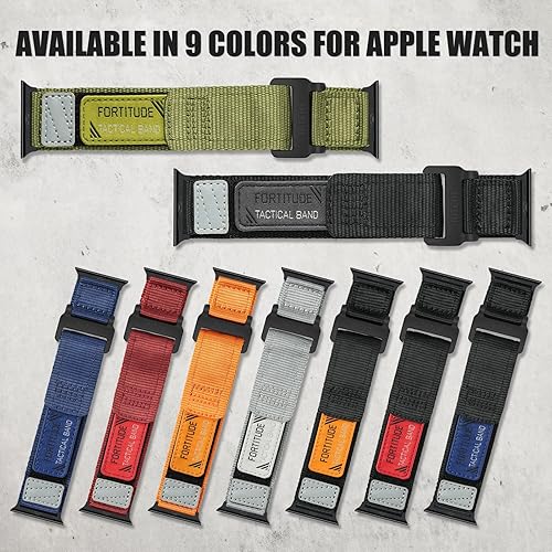 Miniatura 3 de Ritche Correa resistente de nailon para Apple Watch para hombres y mujeres, compatible con Apple Watch de 1.496 in 1.575 in 1.614 in 1.654 in 1.732