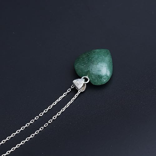 Miniatura 22 de Moonstone Necklace for Women, Heart Pendant Necklace, New Beginning Necklace, June Birthstone Jewelry Party Wear 925 Silver 16+2 inch Adjustable